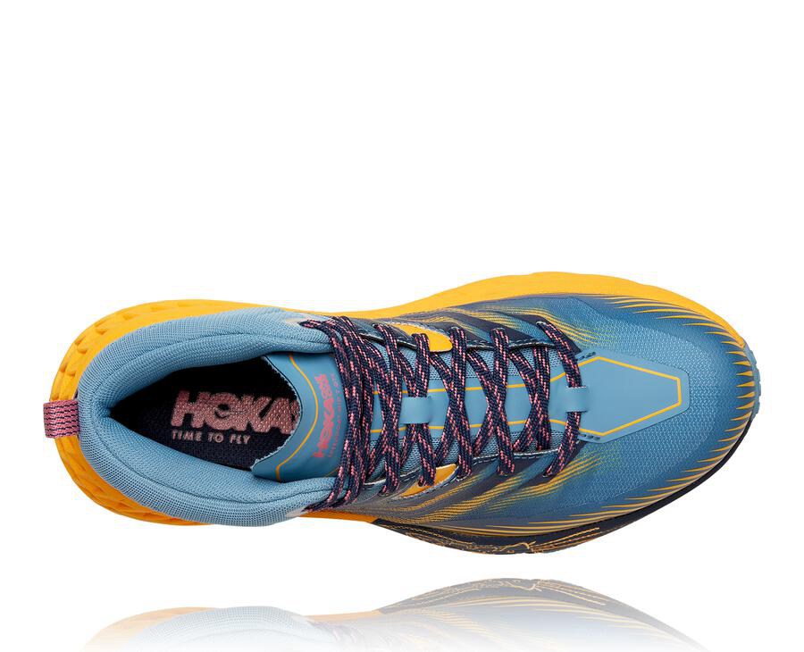 Hoka One One Speedgoat Mid Gore-Tex 2 Trailskor Dam - Blå - ZLIAH-1079